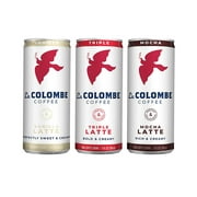 La Colombe Variety Pack Draft Latte - 9 Fl. Oz. 12 Pack - Double, Triple, Mocha, & Vanilla, 100% Arabica, Single-Origin