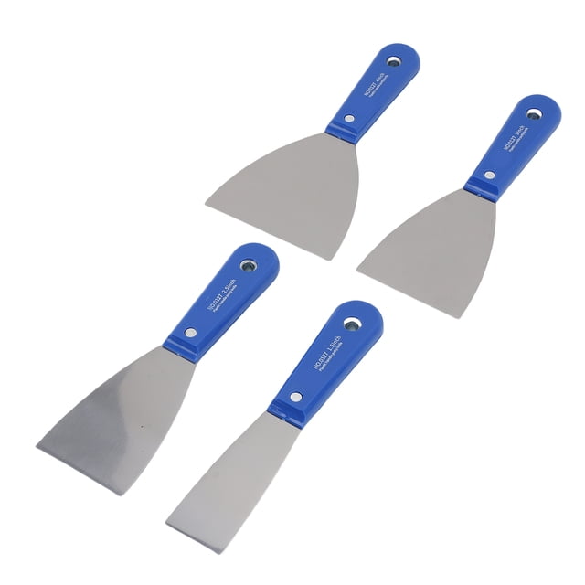 Metal Putty Scraper, Putty Scraper Set Versatile Carbon Steel Flexible for Drywall Repair