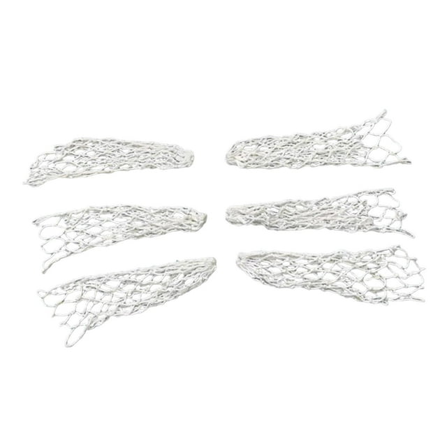 DYNWAVECA 6 Pcs Filet de Billard de Table de Billard de Qualité Supérieure Blanc