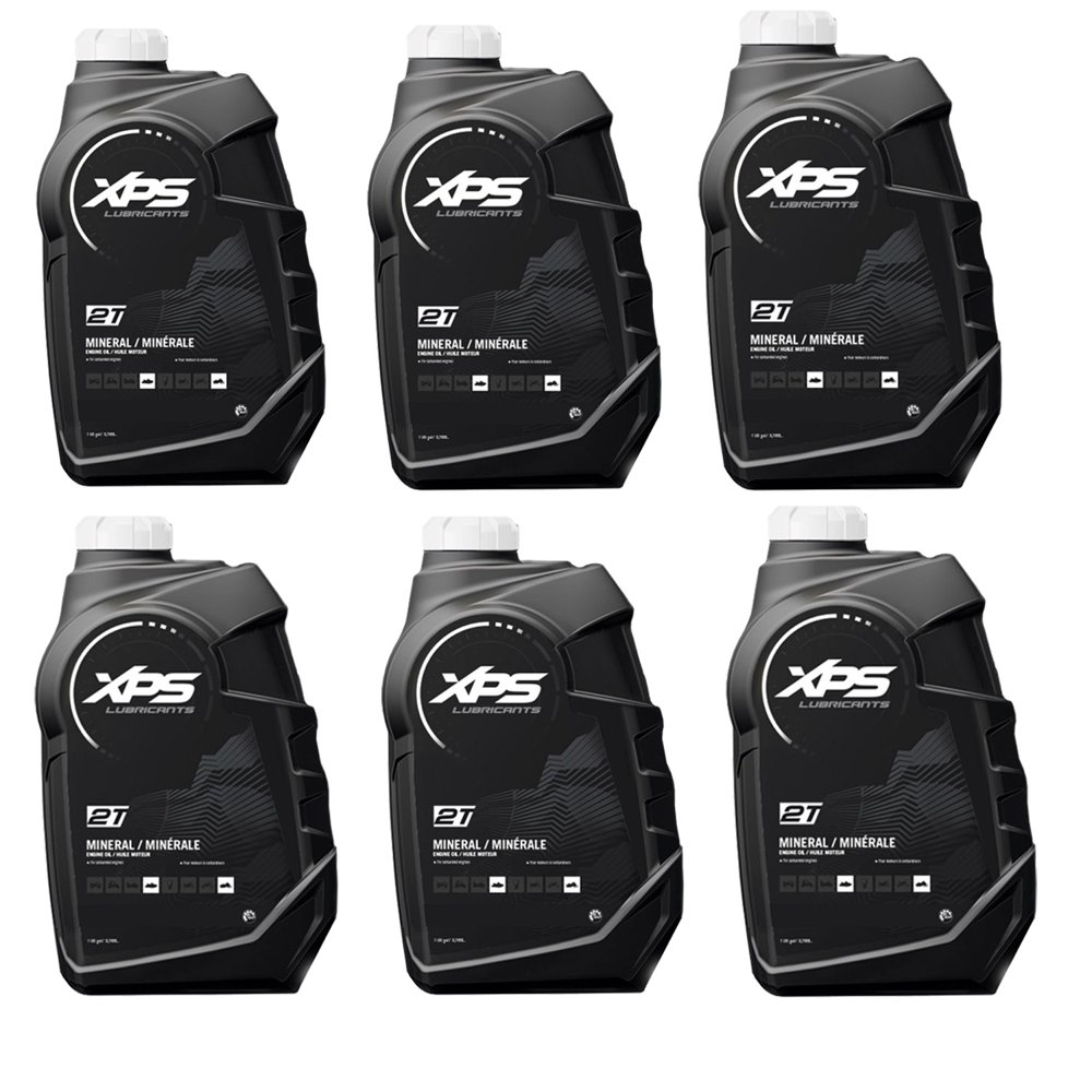 BRP SkiDoo CanAm SeaDoo XPS New OEM 2Stroke Mineral Oil 6 Quarts