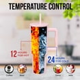 thumbnail image 4 of Gobelet en Acier Inoxydable de 40 oz avec Couvercle à Paille – Rétention Chaude et Froide de 24+ Heures, Conception Étanche au Quart de Tour, Compatible avec Porte-Gobelet – Rose Poudré, 4 of 10