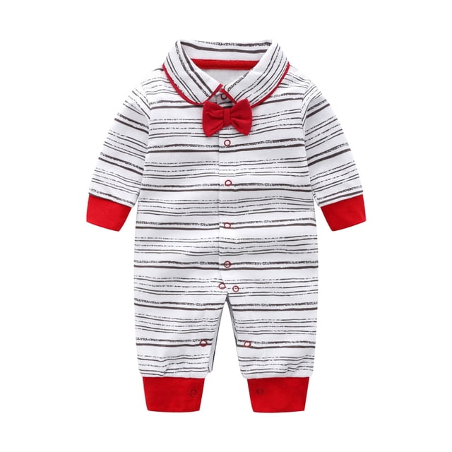 Gibobby Mameluco niña Mono de manga larga con para bebés recién nacidos, mono para bodas y banquetes, ropa(E, 6-9 Meses)