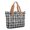 Black and White Checkered Pattern, variant on Black and White Checkered Pattern Large Tote Bag for Women, Polyester Roomy Work Tote with Pockets and Zipper, Foldable Gifts Ideas for Mom Wife Friend