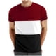 thumbnail image 1 of pstuiky Mangas cortas para hombre, Camiseta y blusa informales de cuello redondo con parches para hombre, para fitness, deportes, pantalones cortos y mangas camisas casuales para hombre l, 1 of 4