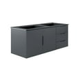 thumbnail image 2 of Modway Vitality 48" Double Sink Bathroom Vanity in Gray Black, 2 of 9