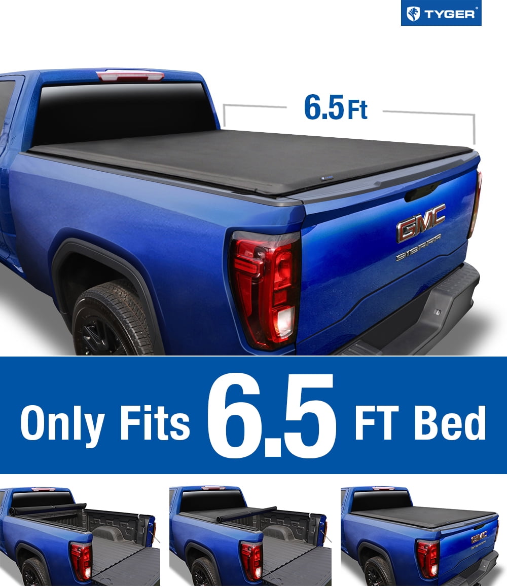 TYGER T1 Roll Up Tonneau Cover for 03-22 Ram 2500/3500 6'4" Bed