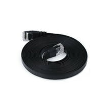 CableVantage CAT6 CAT6 FLAT RJ45 Ethernet LAN Network Patch Cable For PC, Mac, Laptop, PS3, PS4, XBox, Internet Router black 3ft 6ft 10ft 15ft 25ft 30ft 50ft 75ft 100ft 150ft 200ft black