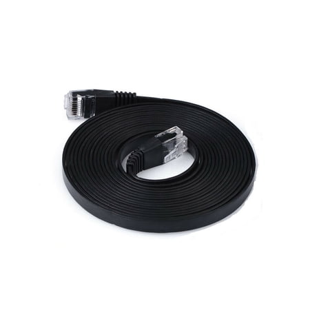 CableVantage CAT6 CAT6 FLAT RJ45 Ethernet LAN Network Patch Cable For PC  Mac  Laptop  PS3  PS4  XBox  Internet Router black 3ft 6ft 10ft 15ft 25ft 30ft 50ft 75ft 100ft 150ft 200ft black price history on PriceWatchPro