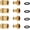 4 Sets, variant on Garden Hose Quick Connector, Solid Brass 3/4 Inch Thread Fitting No-Leak Water Hose Female and Male Easy Connect (4 Sets)