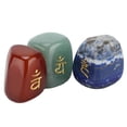 thumbnail image 3 of Crystal Rough Stone Natural Carving Seven Chakras Sanskrit Runes for Gifts Meditation, 3 of 8