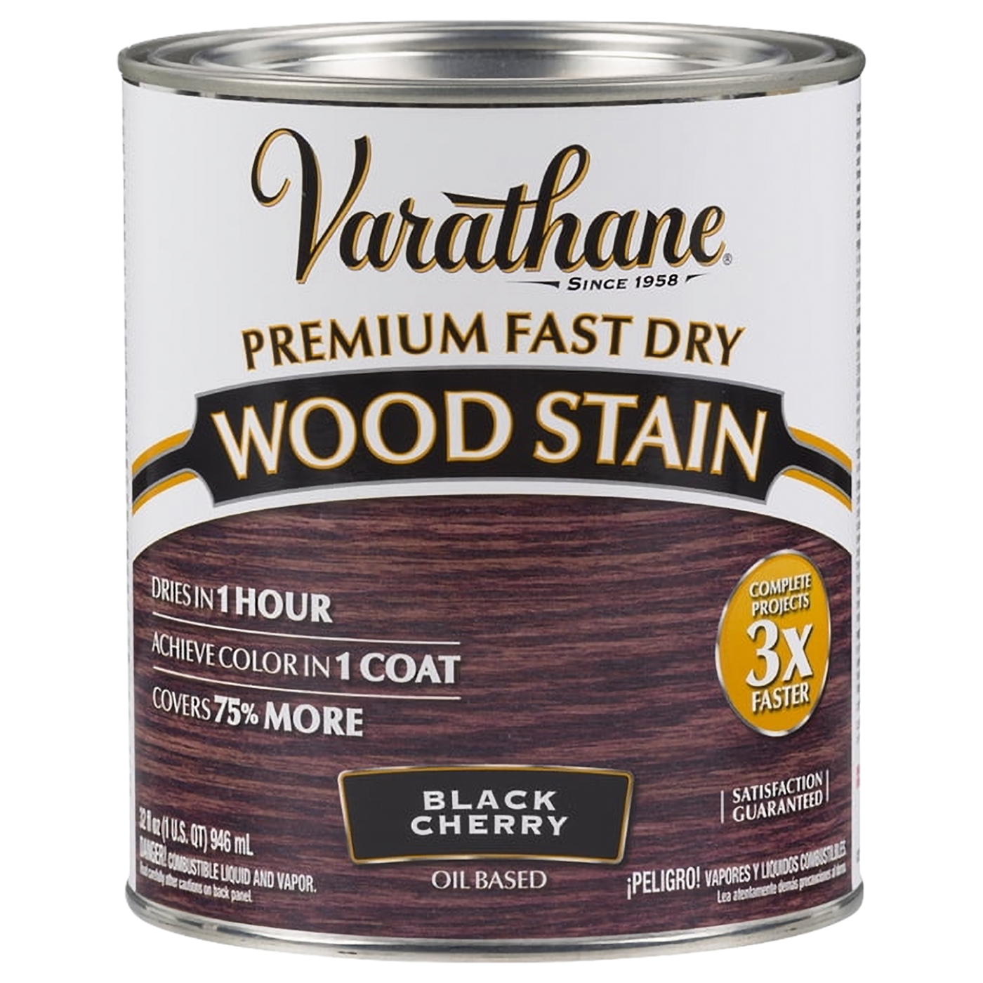 Black Cherry, Varathane Premium Fast Dry Wood Stain-262009, Quart
