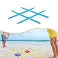 thumbnail image 4 of Juego de lanzar y lanzar TAC Toe grande, juego de ingenio, clásico, grande, 1,13 m x 1,13 m, para césped azul A, 4 of 6