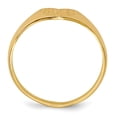 thumbnail image 2 of 14K Yellow Gold Ring Band Signet 6.5x8.0mm Closed Back Heart, Size 5, 2 of 5