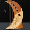 thumbnail image 4 of BotaniNest Harp，Lyre Harp，19 String 16 Note ，Traditional Classic Stringed Instruments，Humanized Moon Harp，Comes With A Tuner Spare Strings Instruction Manual，Instruments For Adults And Child, 4 of 7
