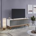 thumbnail image 1 of Mueble TV 55" Kappesberg 136cm con 3 Puertas Blanco/Gris, 1 of 10