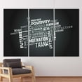 thumbnail image 2 of Motivation Wall Art, Frendship Printed Canvas, Inspirational Printed, Positivity, Posite Quotes Art Canvas, Success Wall Decor, Canvas Wall Decor - 3P-Black Framed, 2 of 9