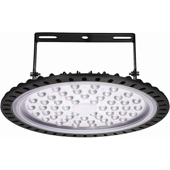 Sararoom 200W 110V UFO LED High Bay Light No Plug, FCC Listed, LED Garage Industrial Light 20000 Lumen 6500K Cold White LED Shop Light Commercial Bay Lighting for Factory Warehouse Workshop