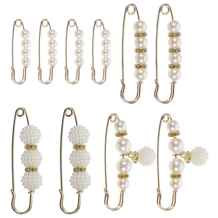 10 Pcs Change The Trousers Waist to Smaller Pin Fix Clothes Brooch Prevent Exposure Buckle Adjust Skirt Size. Safety for Sweater Working Decorative Pins Dress Clips Women Miss