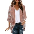 thumbnail image 2 of Cardigan pour Femmes, Haut Cardigan à Manches Longues Imprimé Décontracté pour Femmes, 2 of 5