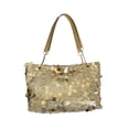 thumbnail image 2 of Bolso de hombro con lentejuelas Tote de gran capacidad - Bolso de cadena para desplazamientos de moda, estilo coreano, bolso portátil para viajes casuales y portátiles, diseño plisado suave, 2 of 6