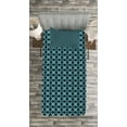 thumbnail image 3 of Ambesonne Blue Quilted Bedspread Set 2 Pcs, Thick Crossed Lines, Twin Size, Slate Blue and Pale Blue, 3 of 3