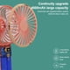 thumbnail image 3 of Cateissary Ventilador de mano Portátil Ajustable Escritorio Refrigeración Digital Sin escobillas Silencioso Inalámbrico Interior Deportes al Electrodomésticos Negro, 3 of 6