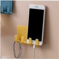 thumbnail image 5 of 6pcs Punch-Free Wall-Mounted Key Storage Self-Adhesive Organizer Hook Box Charging Stand Holder Remote Control Holder for Home Office, 5 of 5