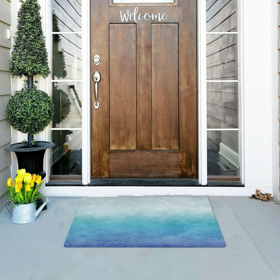 Gradient Outdoor Doormats NonSlip Bath Rugs Absorbent Muddy Dirt Resist Door Mats 32''x20''