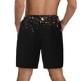 thumbnail image 2 of Lsque Mens Swim Trunks Sparkling Pink Night Sky Pattern - Bathing Suit Compression Liner - Beach Swim Shorts Swimwear - (S-3XL) - Stretch Quick Dry -Medium, 2 of 9