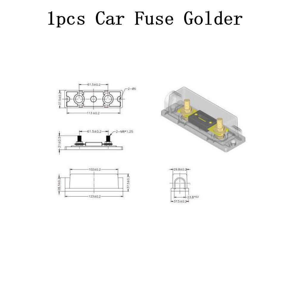 Accessorize Fuse Holder Fuse Blocks 12/24V Accessorise F/fast Flat Plug Flat Shape 