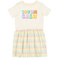 thumbnail image 3 of Inktastic Cousin Crew Girls Toddler Dress, 3 of 5