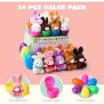 thumbnail image 3 of Joyfy 24 Pack Prefilled Easter Eggs with Toys,Easter Eggs with Mini Stuffed Animals Plush Bunnies Toys for Kids Toddler,Easter Basket Filler Egg Hunt Filler Stuffer, 3 of 7