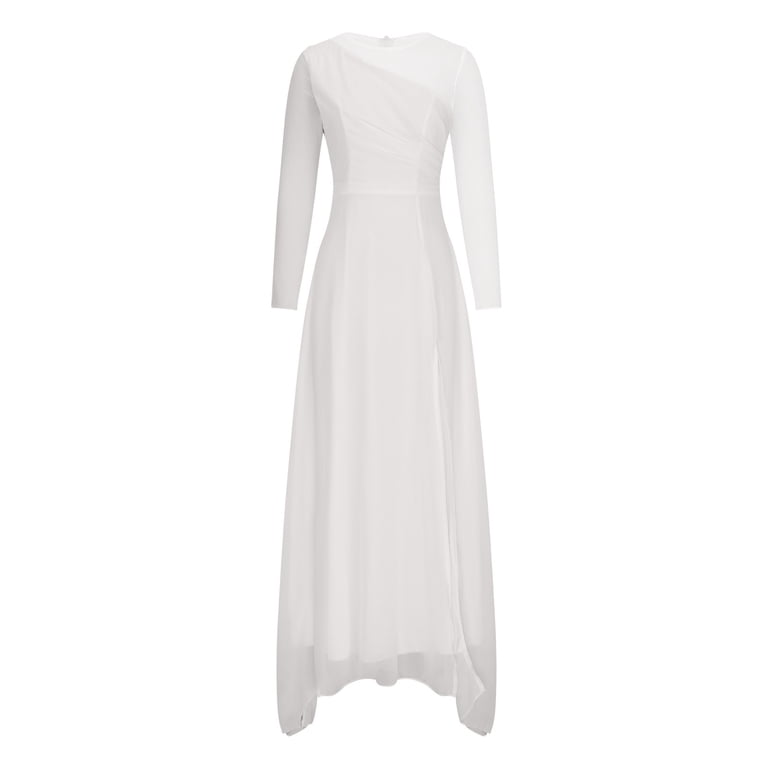 open lace back dress Cinderella Divine -7433W Off Shoulder Chiffon Bridal Dress