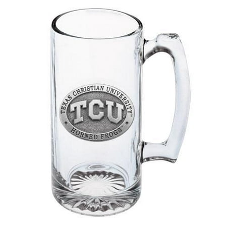 Texas Christian University Glass Beer Super Stein