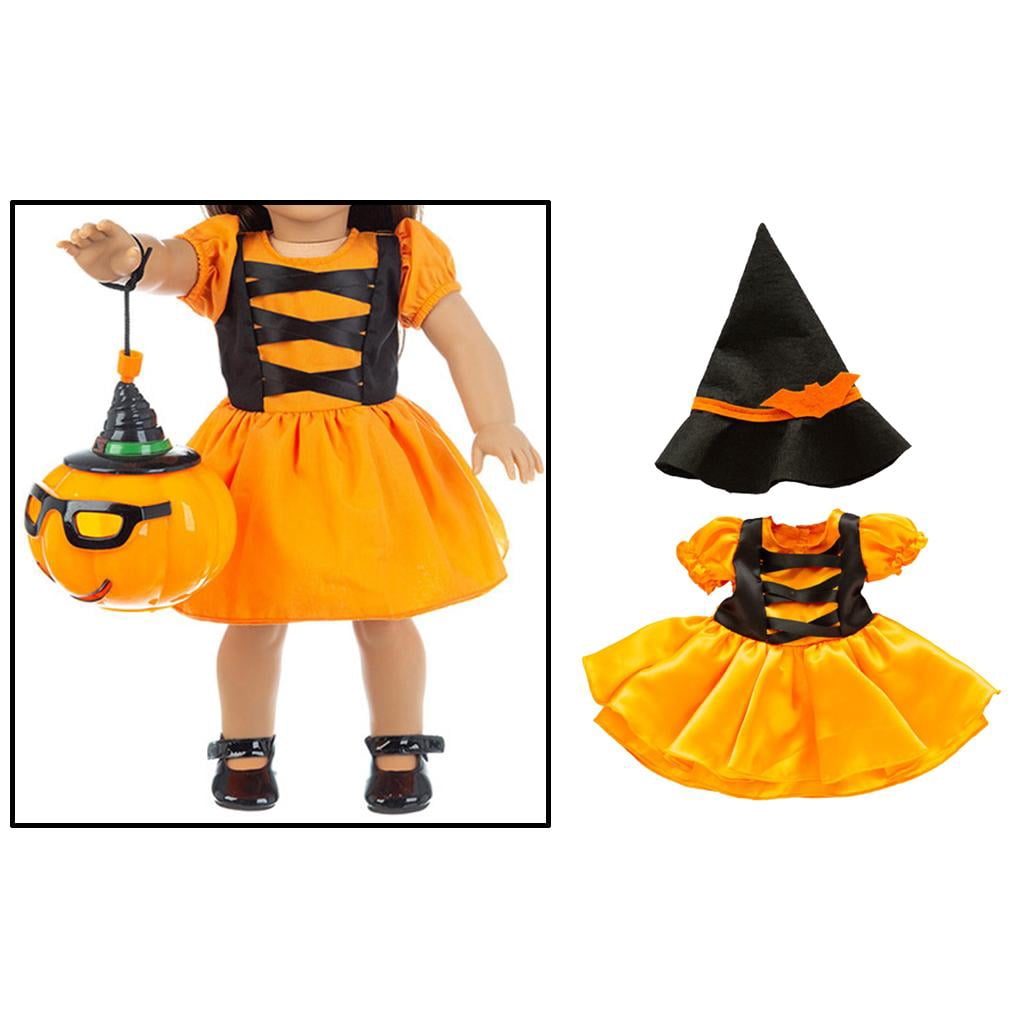 lasuroa Vêtements d'Halloween pour poupée de 17 cm, jolie tenue de