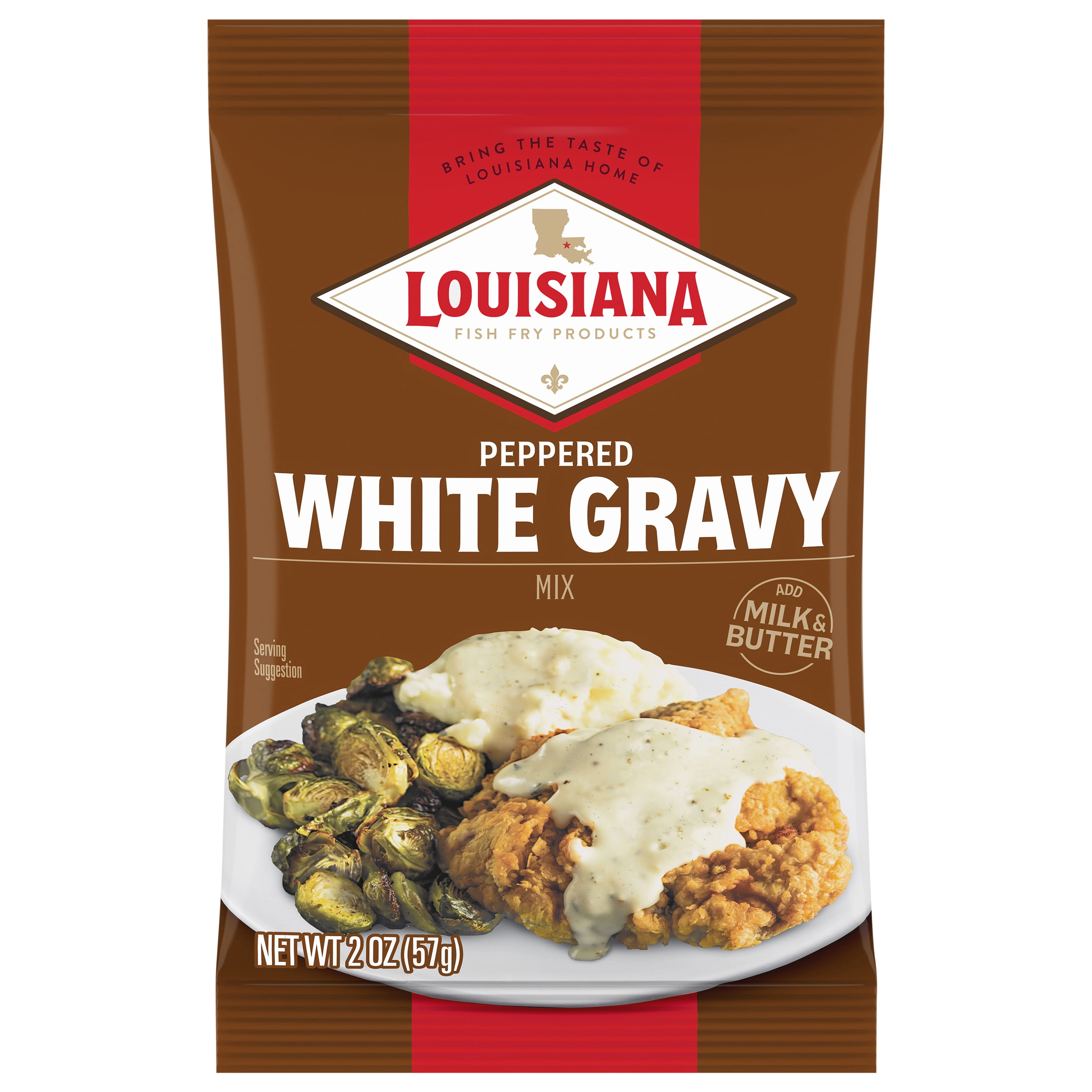 (2 pack) White Gravy Mix, 2 oz, bag