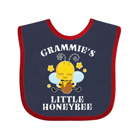 

Inktastic Cute Bee Grammie s Little Honeybee with Stars Gift Baby Boy or Baby Girl Bib