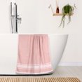 thumbnail image 5 of REGALWOVEN Cotton Bath Towels Set, 2 Pack Soft, Highly Absorbent and Quick Dry Towels Bathroom Pink 28' x 56', 5 of 8