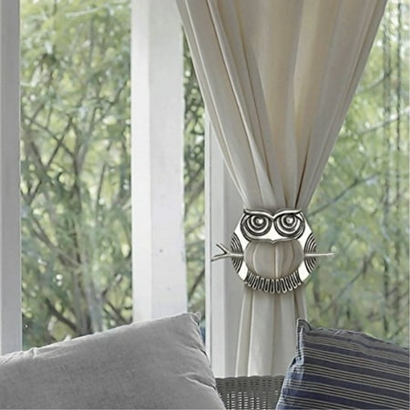 Handcrafted Set Of 2 Owl Curtain Tie Backs Curtain Holdbacks