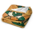 thumbnail image 2 of Greensboro Grasshoppers Fleece Blanket, Very Soft Microfiber Flannel Blanket for Couch Warm and Cozy for All Seasons, 2 of 6