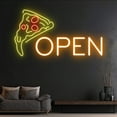 thumbnail image 3 of Handmadetneonsign Pizza Open Neon Sign, Italian Food Name LED Sign, Pizza Neon Light, 3 of 5