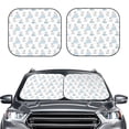 thumbnail image 2 of Goofa Playful Polar Bear Pals Pattern 2 Piece Car Windshield Sun Shade Foldable | Front Windshield Shade for Sun, Heat and UV Rays | Sunshade for Car Front Window-Large, 2 of 7