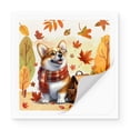 thumbnail image 2 of Welcome Fall Corgi Enjoys School Time Autumn Fall Leaves Vinyl Sticker Welsh Corgi Dog Lover Gifts Idea Waterproof Decal Art Decor - 02013, 2 of 5