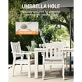 thumbnail image 3 of WINSOON 12-Piece HIPS All Weather Outdoor Patio Dining Sets with Umbrella Hole& Aluminum Frame,2-Table 10-Chairs(White), 3 of 7