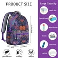 thumbnail image 6 of Boho Student Backpack for Women - Vintage Tribal Design & Sturdy Oxford Material | 17" Laptop Pocket, Water-Resistant Daypack for School, Library & Travel, 6 of 6