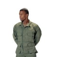 thumbnail image 1 of Rothco Poly/Cotton Twill Solid BDU Shirts - Olive Drab, X-Small, 1 of 3