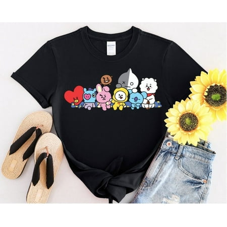 BT21 Characters Shirts,Korean-Pop Shirts,BTS Symbol, Kpop Shirt, Bts Army Shirt,Jungkook Shirt,Jimin Shirt,Suga Shirt,K-Pop Shirt, Fan Shirt