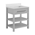 thumbnail image 4 of DHP Camden 30" Bathroom Vanity, Gray with Silver Towel Rack, 4 of 9