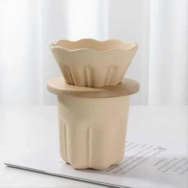 Hand-Brewed Coffee Filter Cup Coffee Pour over Kettle Set,Light Green