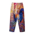 thumbnail image 5 of Haiem Rooster Oil Painting Women's Pajama Pants Ultra Lightweight Pjs Bottoms Sleepwear Bottom Pants With Pocket Drawstring-Medium, 5 of 9